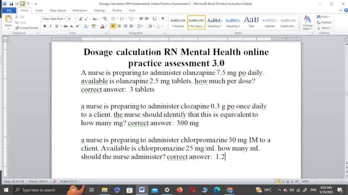 Ati dosage calculation 3.0 safe dosage test