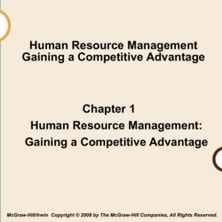 Human resource management gaining a competitive advantage 13th edition