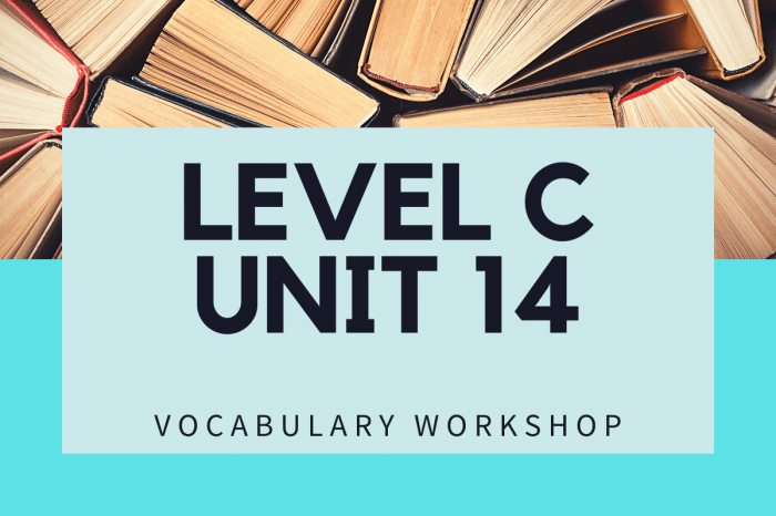 Vocabulary workshop level c unit 14 synonyms and antonyms answers