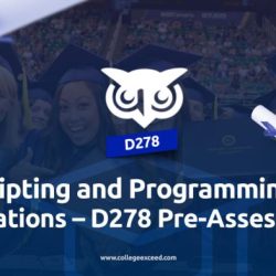 Scripting and programming - foundations - d278