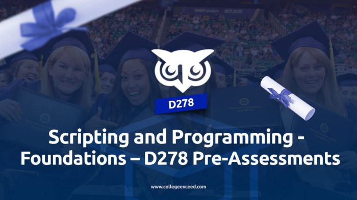 Scripting and programming - foundations - d278