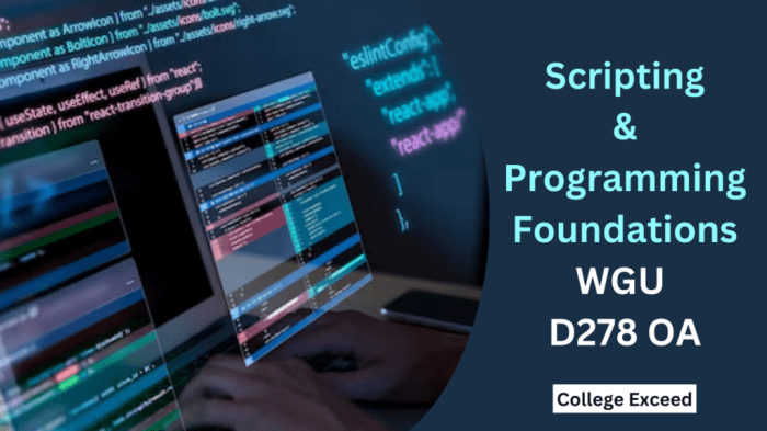 Scripting and programming - foundations - d278